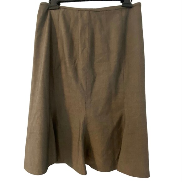 Anne Klein Women Dress Suit Mocha Brown Trumpet Skirt Zipper Size 4 - Picture 3 of 9